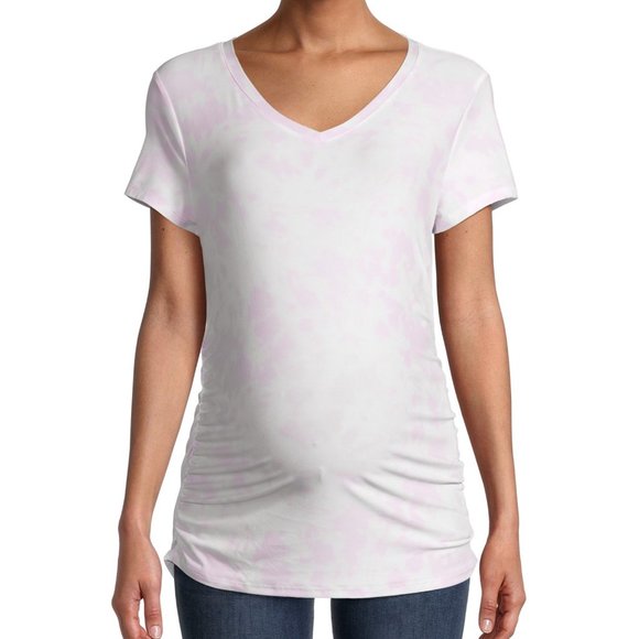 Time and Tru Maternity Basic Short Sleeve T-Shirt Tye Die XXL - Picture 1 of 4